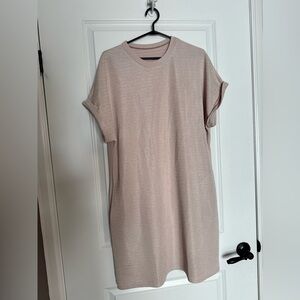 Elegant Beige Mini Dress